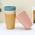 Postuois 6Pcs Plastic Water Cup Dishwasher Safe Drinking Cup BPA Free