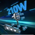 thumbnail image 7 of KUAZOU 9 in 1 Cigarette Lighter Splitter,210W Cigarette Lighter Adapter with PD/QC 3.0 * 2 Charge,12V/24V Independent Switches DC Cigarette Outlet Car Charger for All Car Devices, 7 of 7