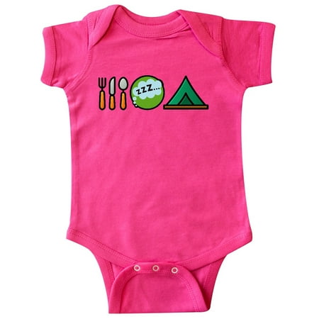 

Inktastic Camping Eat Sleep Camp Gift Baby Boy or Baby Girl Bodysuit