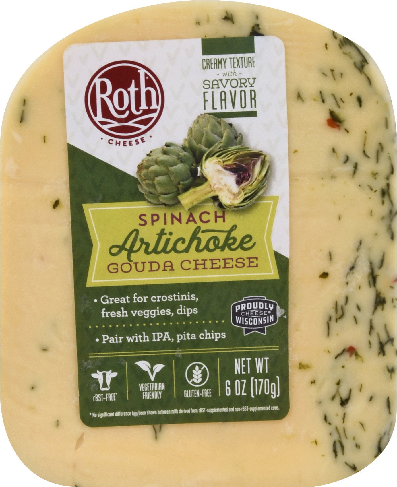 Roth Spinach Artichoke Gouda Cheese 6 oz