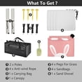 thumbnail image 5 of Portable Beach Tent Sun Shelter With Ground Pegs Water And Wind Resistant Sun Shade Canopy Angle Adjustable White Bunny with Easter Eggs, 5 of 7