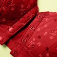 thumbnail image 4 of Bras for Women Front Buckle Without Steel Ring Printed Cotton Oversized Tank Top Bra Red 50/115, 4 of 5