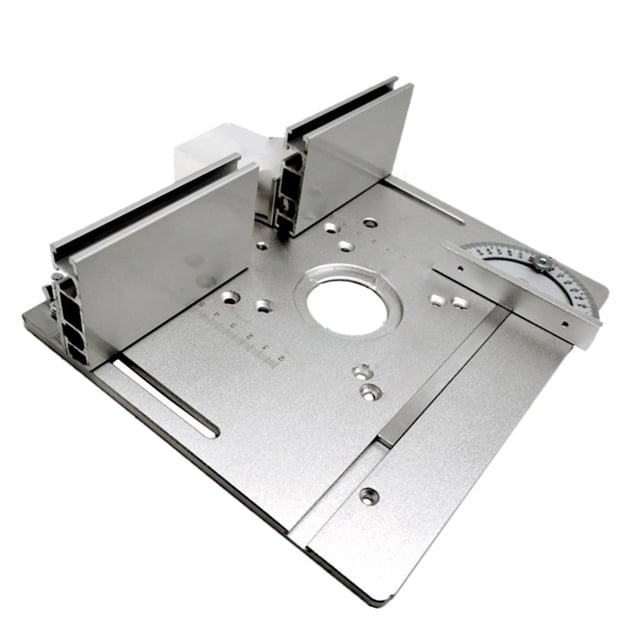 Router Table Insert Plate, Aluminum Alloy Router Flip Board Precise Scale for Routing Machine