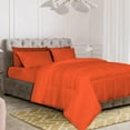 thumbnail image 3 of D.N.G. BEDDINGS Deluxe All Seasons Twin/Twin XL Size 800 Thread Count, Solid Orange Down Alternative 3 Piece Box Design Comforter Set 100% Egyptian Cotton, 3 of 6