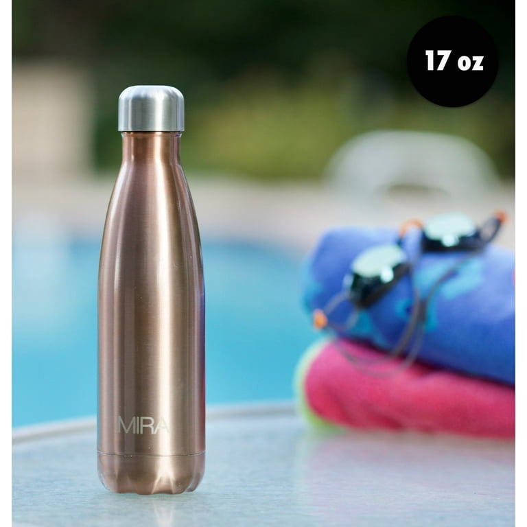 MIRA Stainless Steel Vacuum Insulated Water Bottle, Leak-proof Double  Walled Cola Shape Bottle