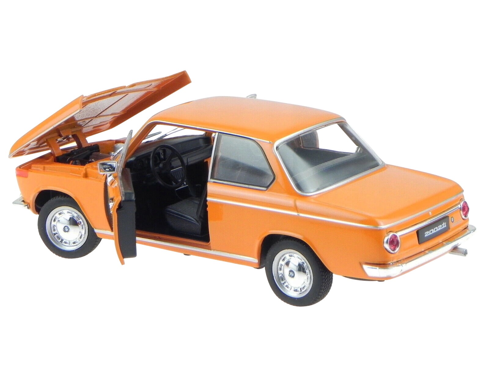 BMW 2002ti Orange 1/24 Diecast Model Car by Welly