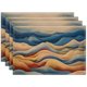 thumbnail image 1 of Granjero Gordo Mantel individual de lino de 4 piezas, superficie protectora, mantel lavable antideslizante (17,7 x 12,6 pulgadas, A85), 1 of 5