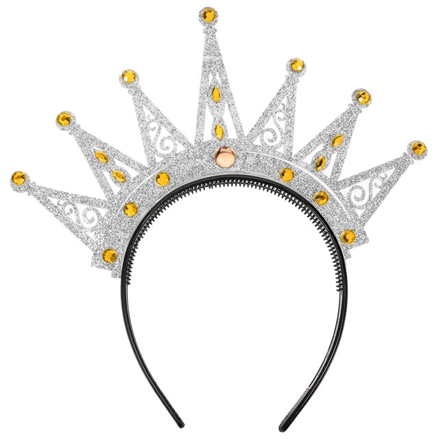 KAKOWELY Corona de princesa para actuación, corona para cosplay, aro para el pelo, accesorio para cosplay, suministros para fiestas