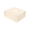 thumbnail image 3 of Dalang Fleece Blanket for Couch Sofa Bed,Super Soft Cozy Plush Microfiber Flannel Blanket with Stripes Design Lightweight for Adults,Woman,Girls,70*100CM(Beige), 3 of 10