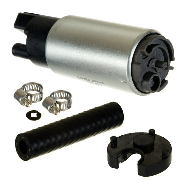 Delphi Technologies Fuel Pump Electric FE0351 OE Replacement; Gasoline; 85 PSI Maximum Pressure; 29 GPH Flow Rate; With Isolator Hose Piece Pall Nut