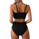 thumbnail image 3 of WILLBEST Traje de Baño Mujer Dos Piezas Traje de Baño de 2 Piezas de Cintura Alta con Lazo para Mujer, 3 of 5