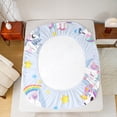 thumbnail image 5 of Homewish Cute Magical Horse Full Size Sheets 4-Piece for Teens Boys Girls,Cartoon Rainbow Unicorn Breathable Bed Sheets,Kawaii Stars Love Heart Lightweight Sheet Sets,Super Cozy Room Decor, 5 of 7