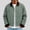Army Green, variant on Men's Short Contrast Collar Work Jacket, Button Front Casual Outerwear, Corduroy Collar & Cuffs, Large Patch Pockets, Cropped Relaxed Fit, Suitable For City Casual Walking Khaki S