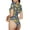 Cartoon Submarines, variant on Cartoon Surfer Sharks Womens One Piece Swimsuits Modest Tummy Control Bathing Suits Lace Up Slimming Swim Suit-Large