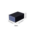 thumbnail image 2 of Stackable Shoe Storage Boxes Clear Plastic Drawer Organizer, Black | Foldable Shoe Container with Transparent Front L, 2 of 2