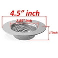 thumbnail image 3 of Wideskall 4.5" Stainless Steel Large Wide Rim Sink Strainer for Kitchen Drain Pack of 3, 3 of 5