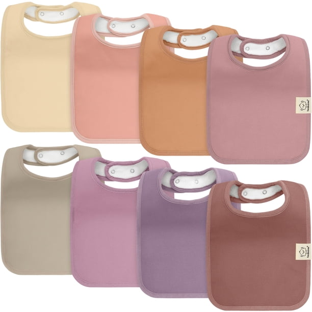 Baberos KeaBabies de algodón orgánico superabsorbentes, paquete de 8 unidades