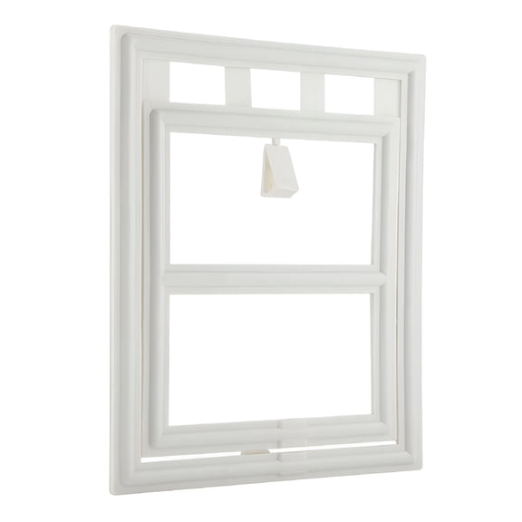 LAMIRO Pet Dog Door, Black White Plastic Material Cat Door for Screen Door for Window for Gate