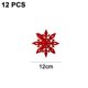thumbnail image 2 of red Adornos de copos de nieve, copos de nieve con purpurina de plástico para invierno, interior, exterior, árbol de Navidad, decoraciones para ventana y habitación, 2 of 4
