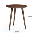thumbnail image 3 of Bessie Faux Wood and Rubberwood End Table, Walnut, 3 of 5