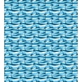 thumbnail image 3 of Ambesonne Island Duvet Cover Sets, Blue Monochrome Palm and Sea, 2-Queen, Sky Blue White, 3 of 7