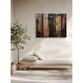 thumbnail image 5 of Black Brown Board Wall Art for Living Room,Canvas Picture Wall Decor for Bathroom Bedroom,Vintage Chic Shabby Wooden Grain Painting Artwork for Office Kitchen Hallway Dining Room Home Decor 24"x32", 5 of 8