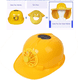 thumbnail image 4 of Casco de seguridad con ventilador solar, protector solar, amarillo verano, 4 of 6