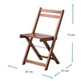 thumbnail image 4 of Silla Plegable Mainstays de Madera, 4 of 4