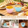 thumbnail image 4 of 2Pcs 6.76oz Collapsible Travel Cup with Lid and Carrying Strap Reusable Water Cup Dishwasher Safe Folding Cup Collapsible Cup for Camping Travel Airport Hotel, 4 of 11