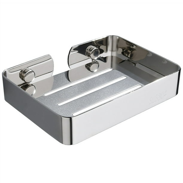 WDOplteas Soporte para Jabón Baño Acero Inoxidable Organizador Caja Jabón Montado en La Pared (S)