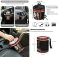 thumbnail image 4 of Yuyamidu Southwest Aztec Horse Front Car Seat Cover Set with Steering Wheel Cover Seat Belt Strap Protector Armrest Pad Cup Holder Trash Bag Air Vent Pocket Rear View Mirror Cover Keychain, 12 PCS, 4 of 7