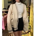 thumbnail image 3 of Suéteres Y2K con bordado de estrellas para mujer, ropa de calle Vintage de invierno, Top de manga larga con botonadura única, cárdigans de punto sueltos, abrigo informal, 3 of 4