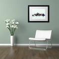 thumbnail image 3 of Trademark Fine Art "Kansas City Skyline Blue" Canvas Art by Michael Tompsett, White Matte, Black Frame, 3 of 4