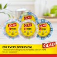 thumbnail image 2 of Glad Bols Ronds Jetables en Papier, Motif Victorien Vert - Bol Robuste, Résistant aux Trempettes, Résistant aux Coupures, Compatible Micro-Ondes pour Tous les Aliments et Usage Quotidien, 16 Oz, Lot de 50, 2 of 6