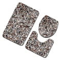 thumbnail image 3 of Juego de alfombras de baño con estampado de piedra 3D, alfombrillas de baño antideslizantes, alfombrillas decorativas para asiento de inodoro, alfombra 3 piezas Eigraketly JJ25267-09, 3 of 5