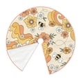 thumbnail image 3 of Bingfone Christmas Tree Skirt Mat Christmas Decoration Interior 30"-Groovy Floral, 3 of 8