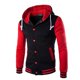 thumbnail image 1 of Chaqueta con capucha de béisbol Varsity para hombre Sincero Hogar, 1 of 3