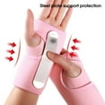 thumbnail image 4 of Anvazise 1Pc Wrist Splint Adjustable Wrist Compression Sports Gear Wrist Fitted Stabilizer Splint for Tendonitis Pink Left Hand, 4 of 13