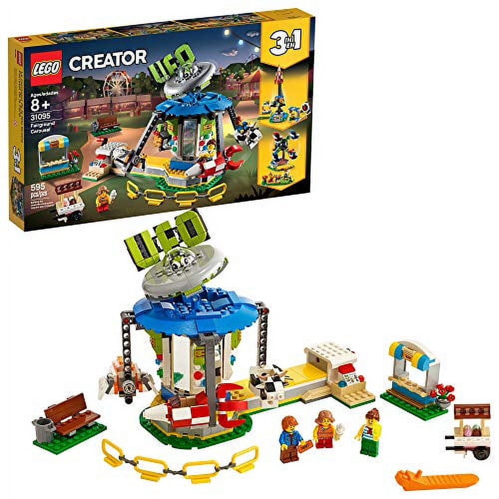 LEGO Creator Fairground Carousel 31095 Space Themed Building Kit 595 Pieces