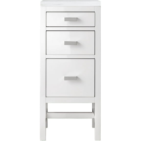 James Martin Vanities E444-Bc15-3Af Addison 15" Side Cabinet - White