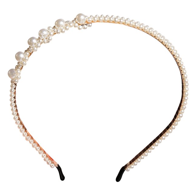 Coofit Bandeau pour Femmes Mode Fausse Perle Fleur Nœud Papillon Accessoire de Fête Serre-Tête Serre-Tête