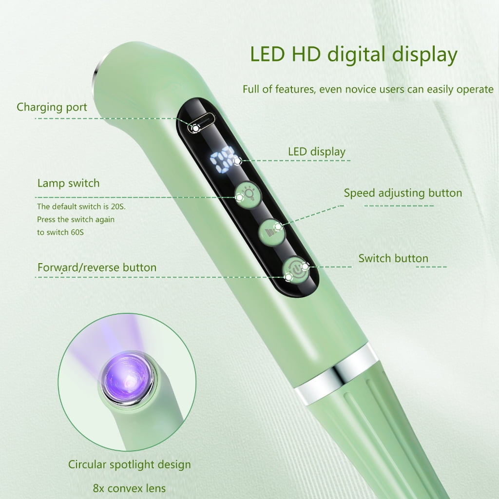 2 in 1 Electric Nail Drill Machine with Nail Lamp Nail File for Salons Home Use