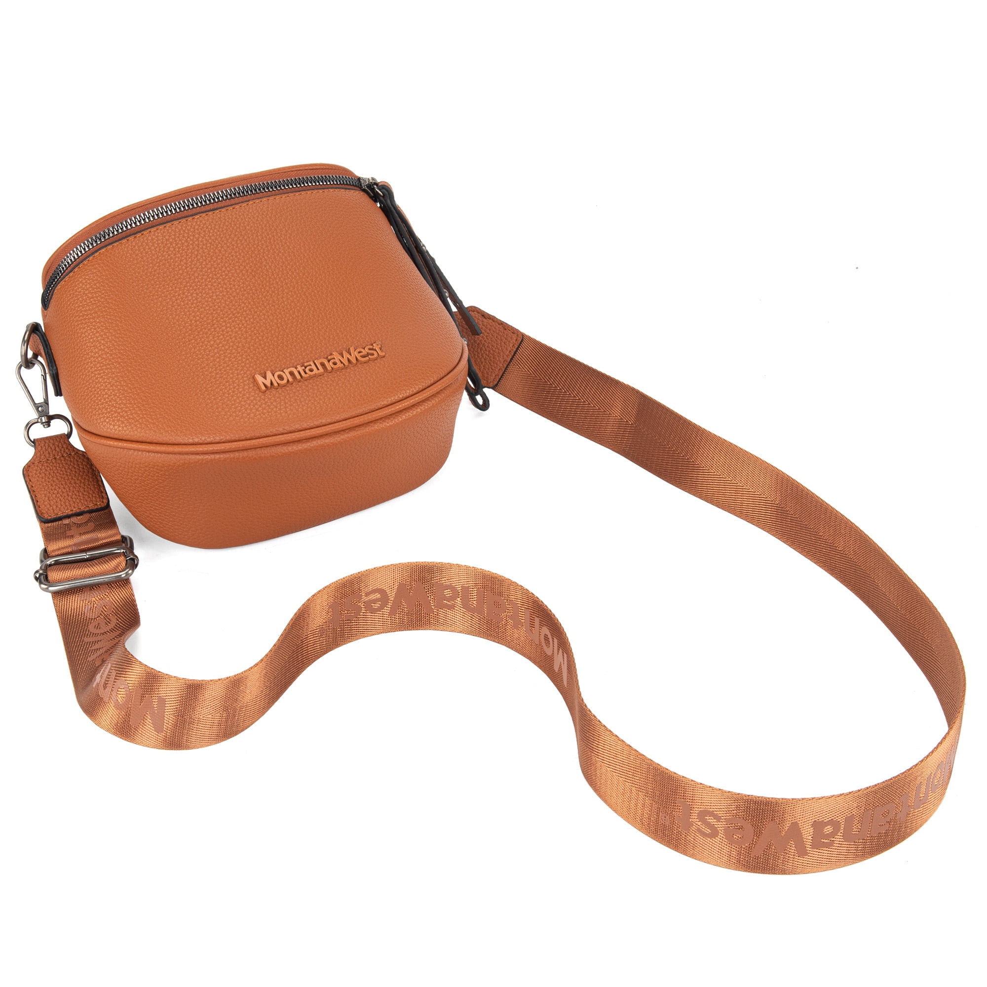 Montana West Crossbody Bags Bum Bag for Women Large Sling Bag with Adjustable Strap and Coin Purse, Brown