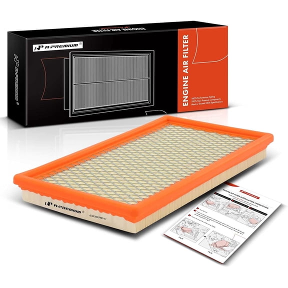 A-Premium Front Engine Air Filter Compatible with Ford Explorer, Ranger, Taurus, Windstar & Lincoln Continental & Mazda B2300, B3000 & Mercury Sable, 1986-2000, 2.9L 3.0L 3.8L 4.0L