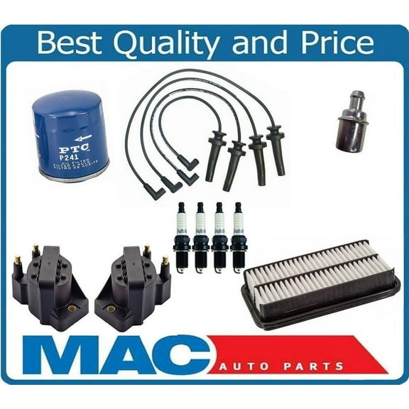 Oil Air Filters Coils Spark Plug Wires Plugs 96-02 Saturn Vin 7 DOHC