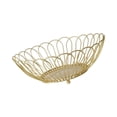thumbnail image 2 of TISHITA Fruit Bowl Basket Wire Fruit Bowl Round Stylish Fruit and Vegetable Basket Snack Holder for Snacks Holdiay Countertop Wedding Low Gold, 2 of 8