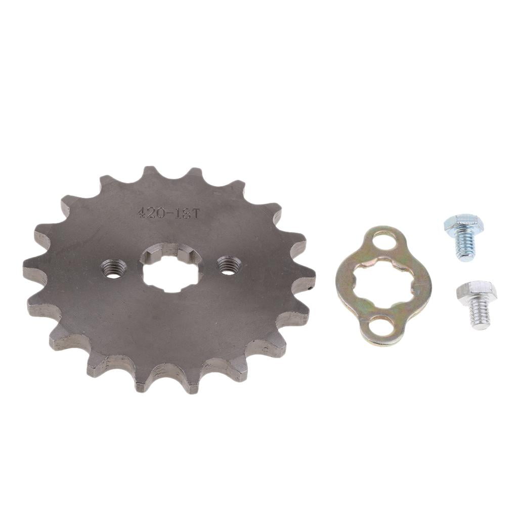 Juego de Piñones de Motor de Cadena de Dirtbike de Motocicleta 420 para ...