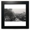 thumbnail image 1 of Fotografia de snowscene aleros Mesa de pared con marco cuadrado negro, 1 of 4