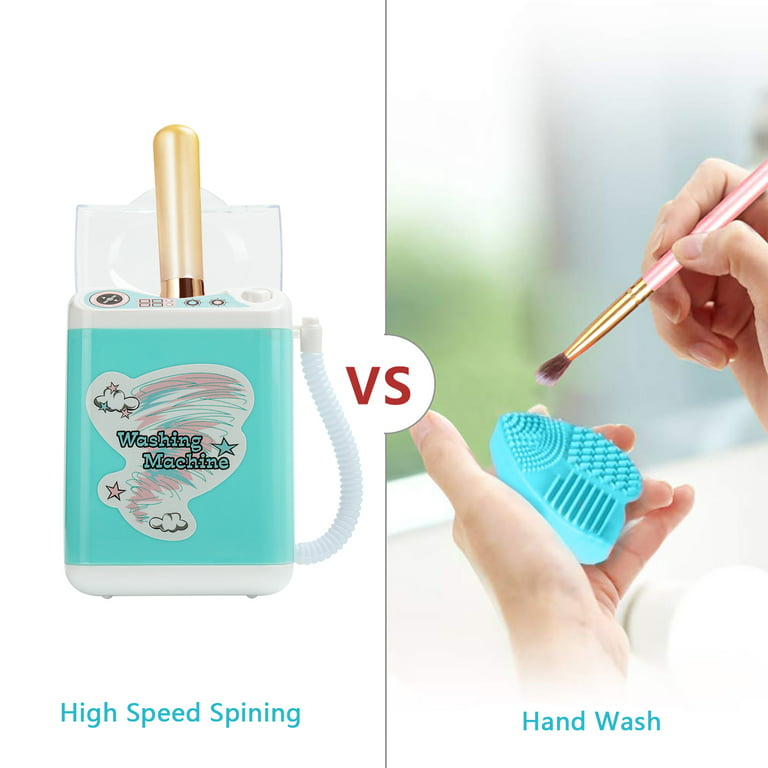 DOTSOG Makeup Brush Cleaner Dryer Sets Electric Brush Cleaner Machine Automatic Brush Cleaner Spinner Makeup BrushTools ,Come with 50ml Makeup Brush