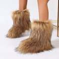 thumbnail image 2 of Women's Snow Boots | Fuzzy Winter Booties with Leg Warmth for Comfortable Outdoor Walking, 2 of 13